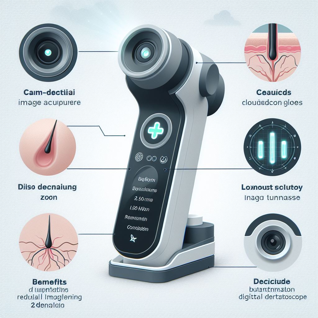 Fonctionnalités avancées d'un dermatoscope numérique en télémédecine